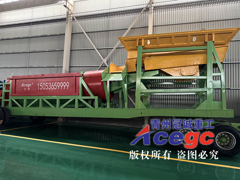 移動(dòng)式泥石分離選礦車
